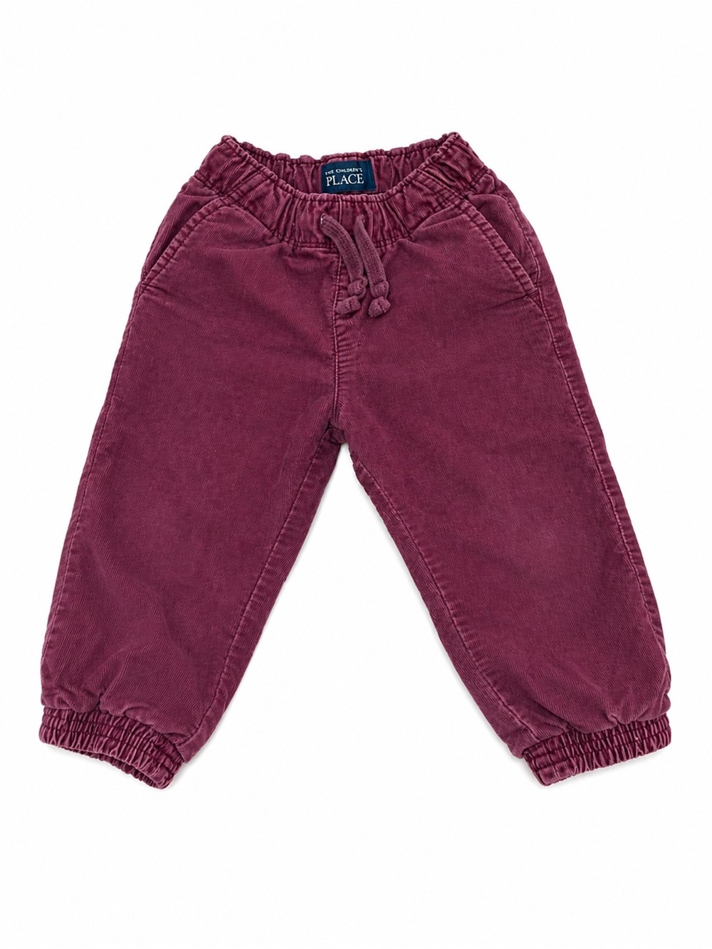 The Children's Place Burgundy Corduroy Lined Boy Joggers - 2T
